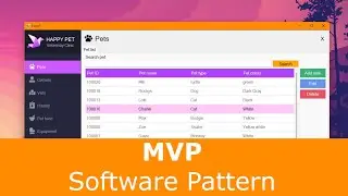 CRUD with MVP pattern, C#, WinForms and SQL Server