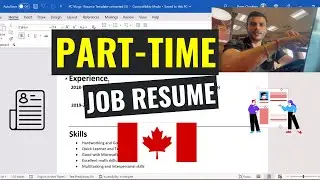 How To Make Resume For Part Time Job In Canada 2023 ? | For International Students |
