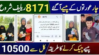 Bisp CNIC Holders 4  Types Get Payment 10500 || Bisp payment check Online || Bachon ka wazifa check