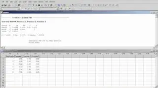 One Way ANOVA using Minitab