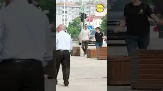Guess who's talking? - Surprise ending - Bushman Prank #shorts #meyzileyoutubeshorts