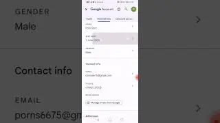 How to change date of birth in gmail! 