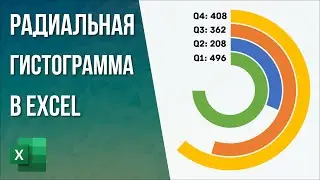 Построение радиальной гистограммы в Excel | Радиальная диаграмма