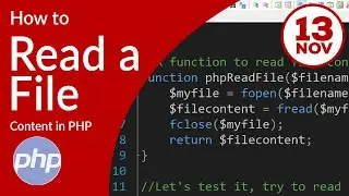 How to open and read a text file in PHP