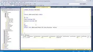 Sql Tablo Döndüren Fonksiyonlar
