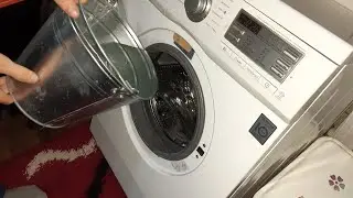 Как постирать на автомате ведром воды