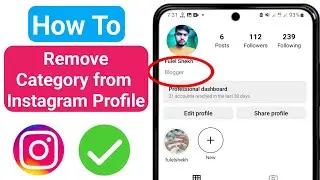 How to Remove Category from Instagram Profile (New 2023) ৷ Remove Personal Blog