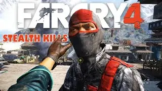 BADASS STEALTH KILLS !! OUTPOST LIBERATION IN FAR CRY 4 !! 