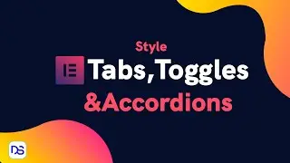 Elementor How To - Style Tabs Accordions Toggles separately using CSS