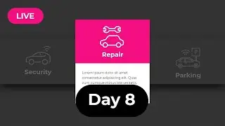 DAY 8 | LIVE Website Coding | How To Create a Responsive Website Component Using HTML and CSS