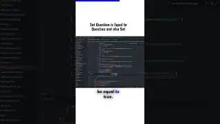 Setting Question to Equal Another Question and Also to a Set: Explained for Developers