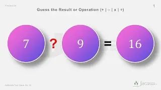 Arithmetic Test Game  No. 32 | Sharpen Your Thinking Process