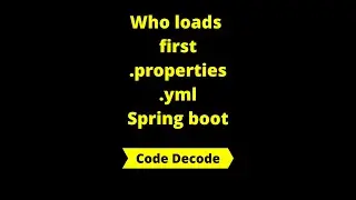 Who loads first application.properties or application.yaml in Spring boot 