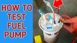 How to test electric fuel pump out of car