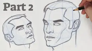 How to Draw a Face from any Angle | Part 2 - The 3/4 View