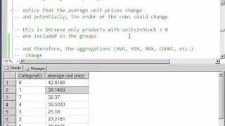 The HAVING clause in SQL