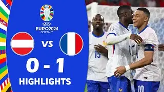 Österreich gegen Frankreich 0:1 Höhepunkte Tor | UEFA Euro 2024