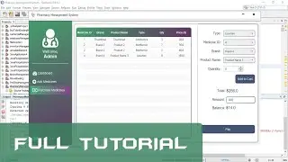 JavaFX Full Tutorial - Pharmacy Management System with Source Code