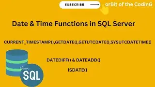 Date and Time functions in Sql Server|SQL tutorials for beginners| Sql interview question and answer