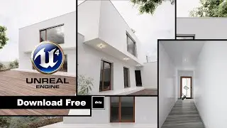 FREE SCENE !!  Unreal Engine 4   Complete  Study House 02