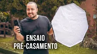 Ensaio Pré-Casamento na Prática | Como fotografar casais | usando flash