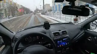 Первый снег в октябре, как быстро меняется дорожная обстановка!