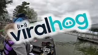 Fisherman Goes Overboard || ViralHog