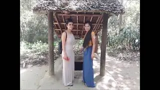 Indian models explored the secret of Cu Chi tunnel - Vietnam Incredible Land Tours