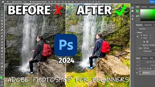 How to Edit Photos Easily in Adobe Photoshop 2024 as a Beginner | Adobe Photoshop CC 2024 Tutorial