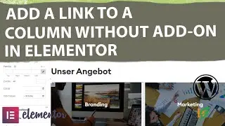 How to Add a Link to a Column in Elementor without Add-on & External Plugin in WordPress