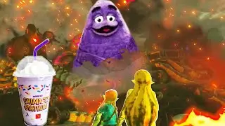 Link tries the Grimace shake