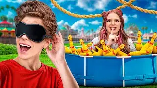 Экстремальные ПРЯТКИ  ВСЛЕПУЮ ! *Найди с ЗАКРЫТЫМИ ГЛАЗАМИ*