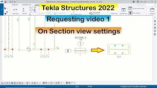 Tekla Structures 2022 Requesting video 1 on Section view settings