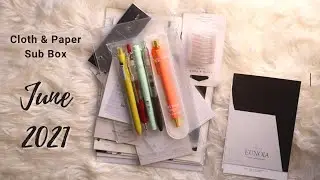 Unbox With Me | Cloth & Paper | June 2021 Sub Box | Penspiration & Planning + Stationery