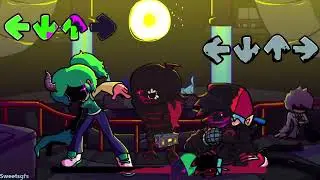 FNF CORRUPTION Mitori (Green Imposter) Vs Evil Boyfriend (Day 3!)