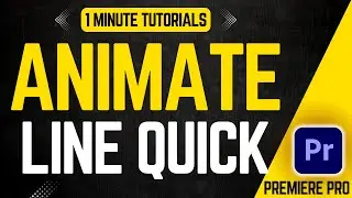 How To Animate A Line In Premiere Pro 2024 | Adobe Tutorials
