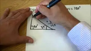 Finding The Missing Angle Of A Triangle-Math Tutorial (Geometry)