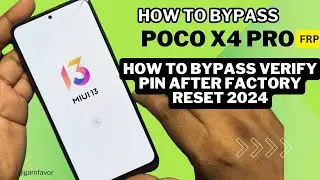 How To Bypass Verify Pin After Factory Reset || Poco X4 Pro Password Verify After Hard Reset