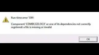 Как восстановить ошибку Windows 'comdlg32.ocx