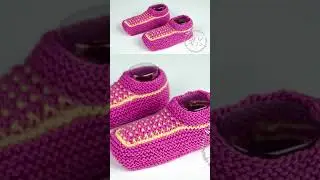Детские тапочки спицами