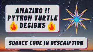 2 Super Amazing Patterns in Python Turtle | Source_Code in description and comments | 