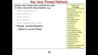 Java Threads: Key Class Methods