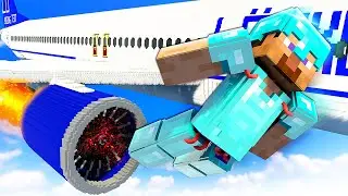 MINECRAFT Steve vs Plane Crash - Teardown Mods Gameplay