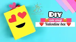DIY Valentine's Day Emoji Box ❤️😊 | Easy & Fun Craft for Kids!