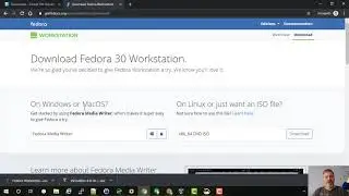 Downloading Fedora Linux Version 30 ISO