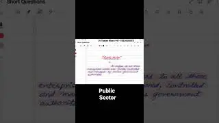 Public Sector #economics