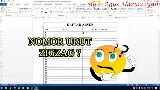 Cara Membuat Nomor Zigzag Di Tabel Word
