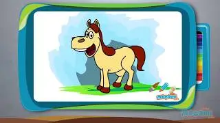 How to Draw a Horse - Step By Step Drawing for Kids | Educational Videos by Mocomi