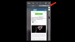 Take a Screenshot of a Full Webpage and Export it as a PDF on Your iPhone