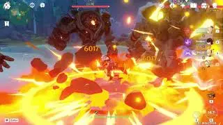 Fireworks Team Yoimiya vs 4 Ruin Guards [Genshin Impact]
